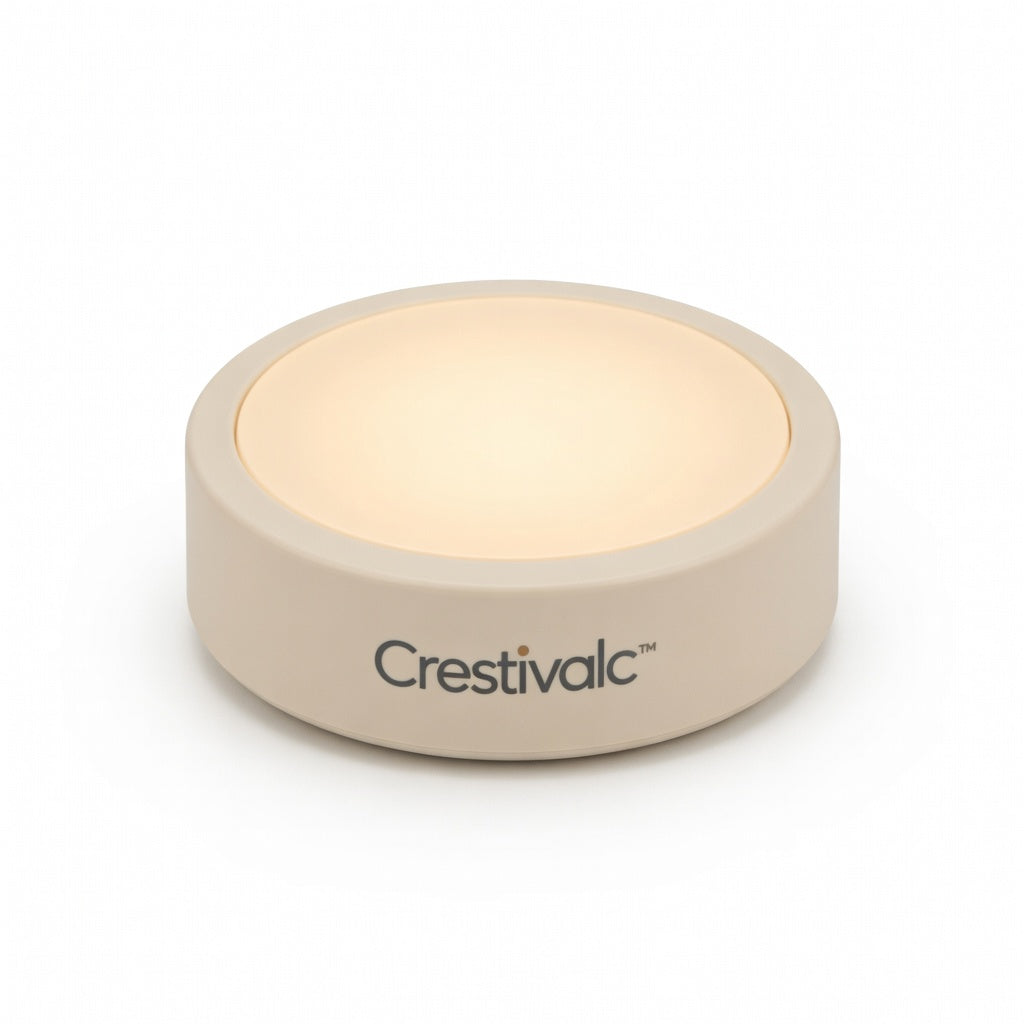 Crestivalc™ Rechargeable Touch Ambient Lamp | Cordless 2700K Warm LED Bedside Light